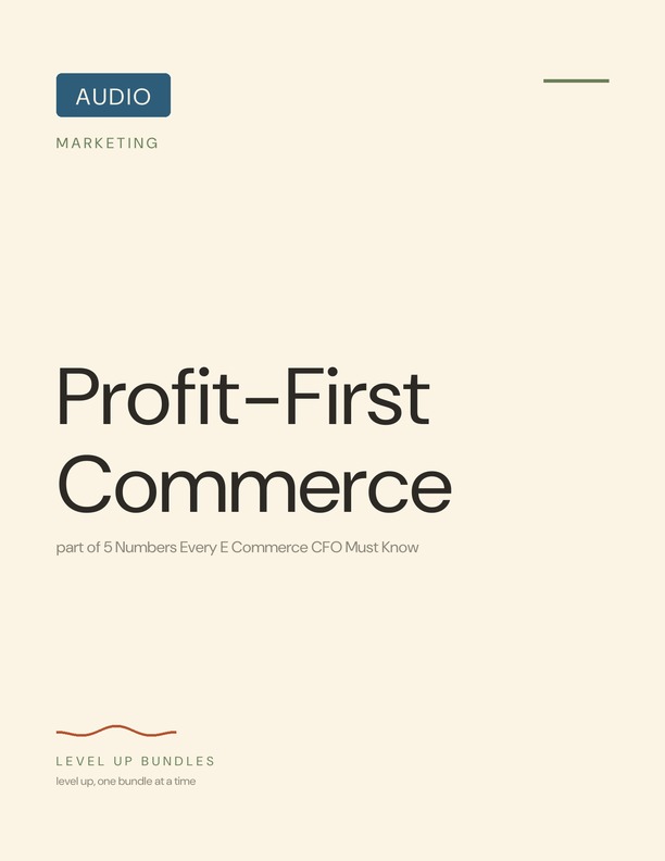 Profit-First Commerce