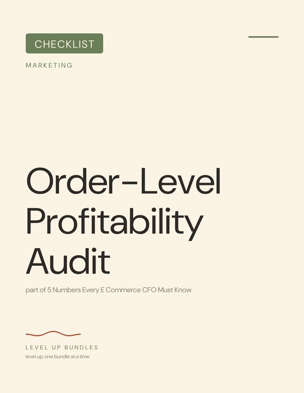 Order-Level Profitability Audit