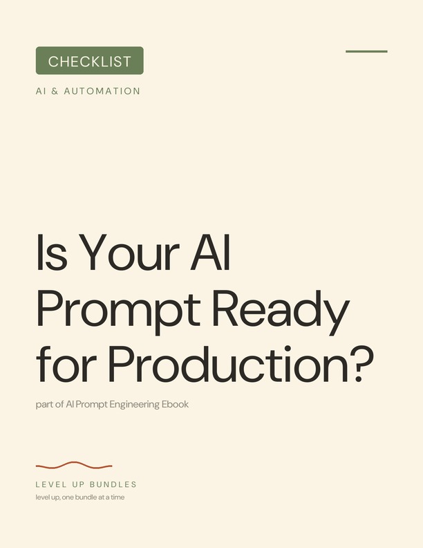 Is Your AI Prompt Ready for Production?