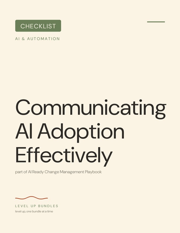 Communicating AI Adoption Effectively