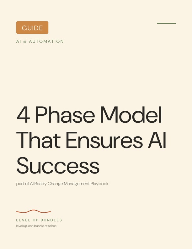 4 Phase Model That Ensures AI Success