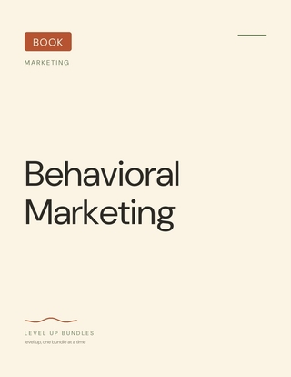 Behavioral Marketing - Ebook