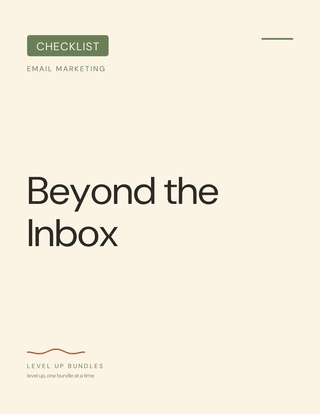 Beyond the Inbox - Checklist