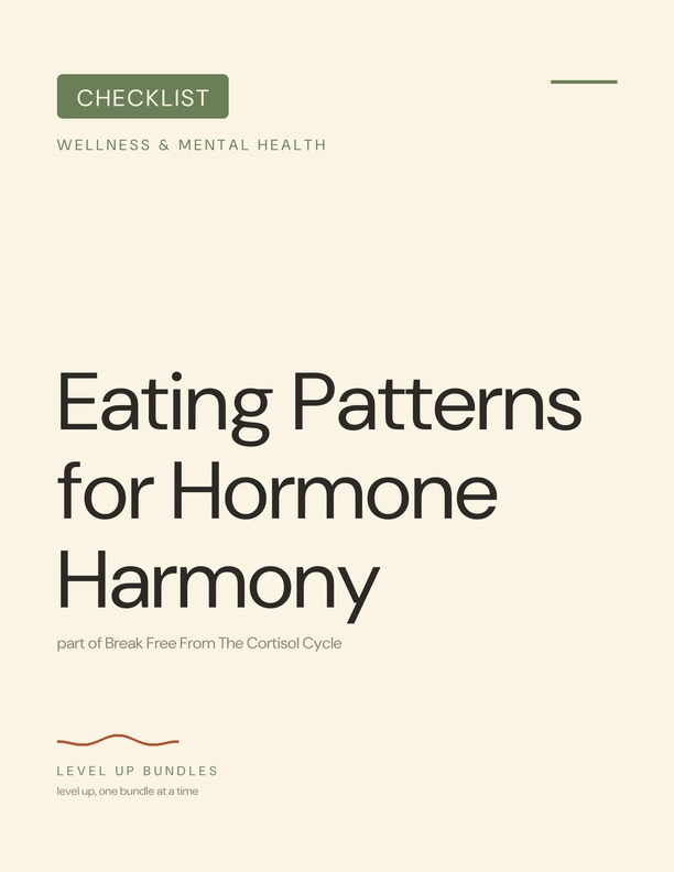 Eating Patterns for Hormone Harmony