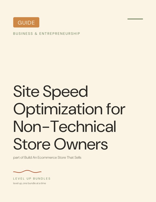 Site Speed Optimization for Non-Technical Store Owners