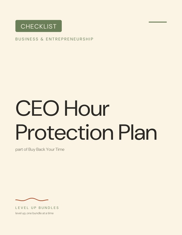 CEO Hour Protection Plan