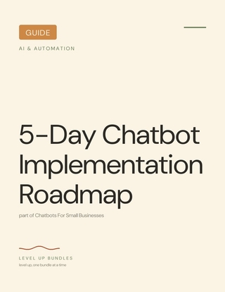 5-Day Chatbot Implementation Roadmap
