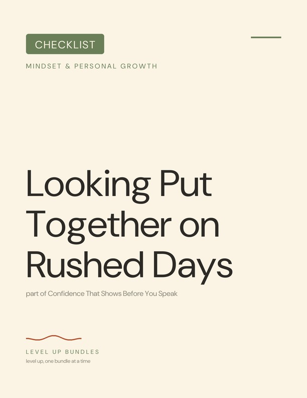 Looking Put Together on Rushed Days