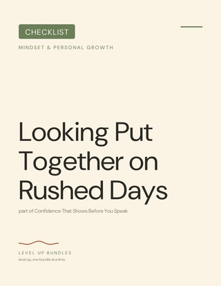 Looking Put Together on Rushed Days