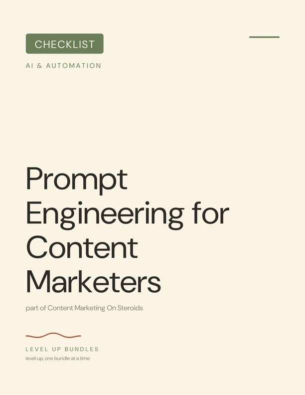 Prompt Engineering for Content Marketers