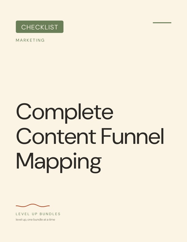 Complete Content Funnel Mapping