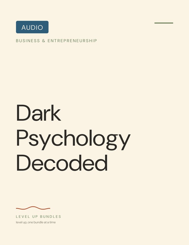 Dark Psychology Decoded