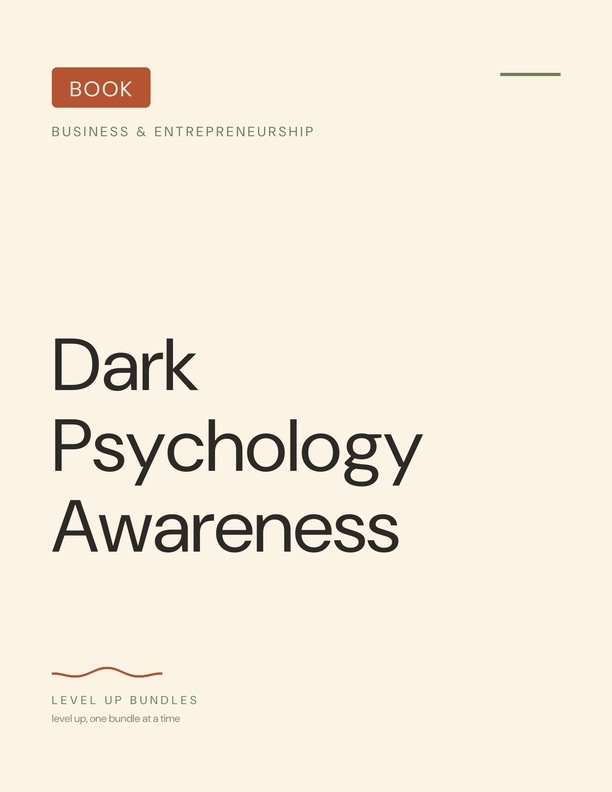 Dark Psychology Awareness