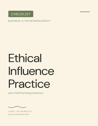 Ethical Influence Practice