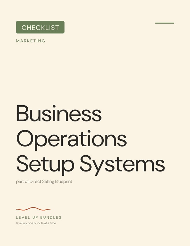 Business Operations Setup Systems
