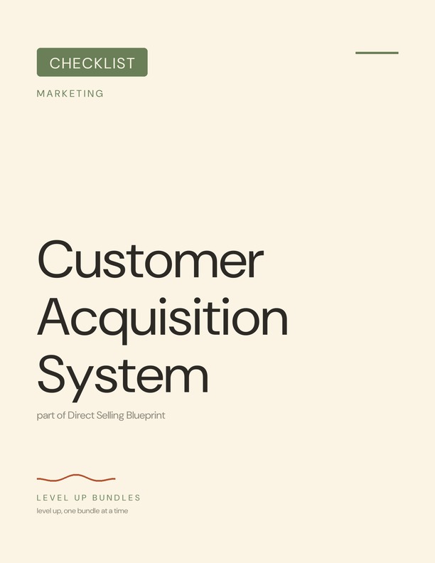 Customer Acquisition System