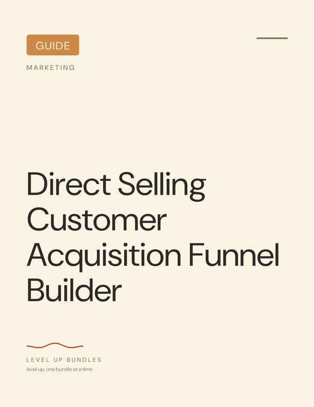 Direct Selling Customer Acquisition Funnel Builder