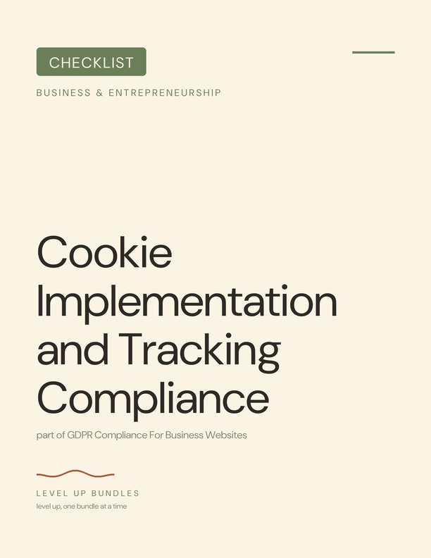 Cookie Implementation and Tracking Compliance