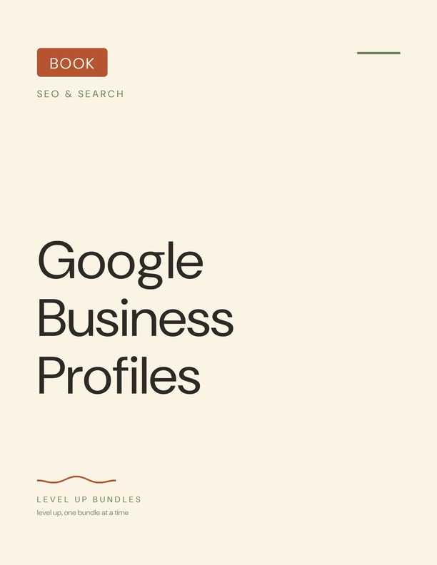 Google Business Profiles - Ebook