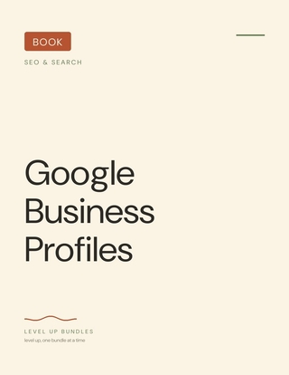 Google Business Profiles - Ebook