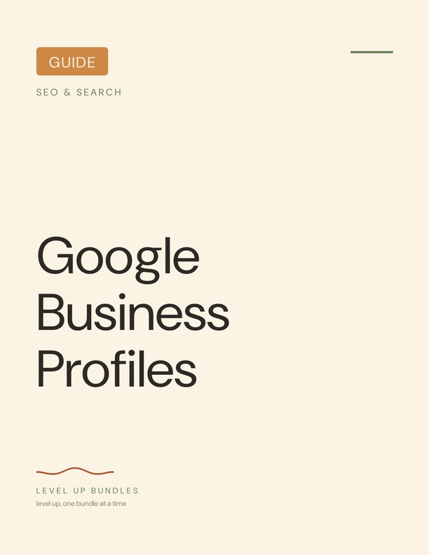 Google Business Profiles - Guide