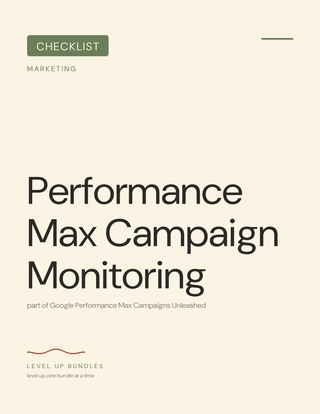 Performance Max Campaign Monitoring