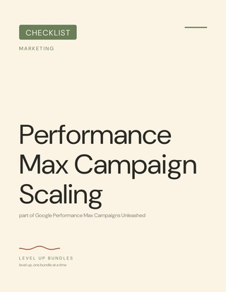 Performance Max Campaign Scaling