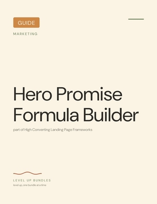Hero Promise Formula Builder