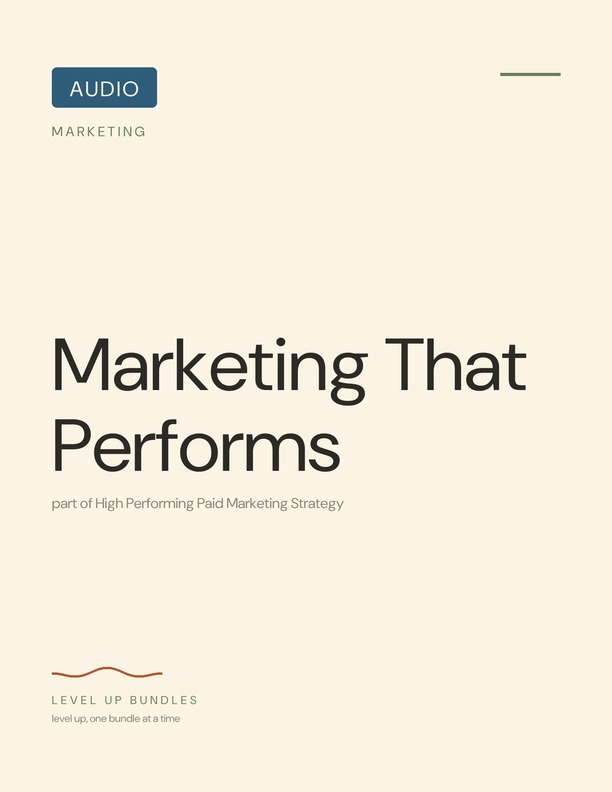 Marketing That Performs