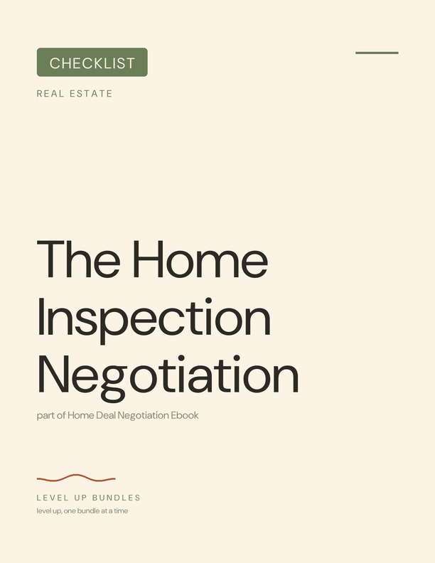 The Home Inspection Negotiation