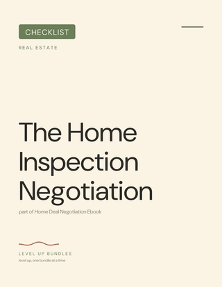 The Home Inspection Negotiation