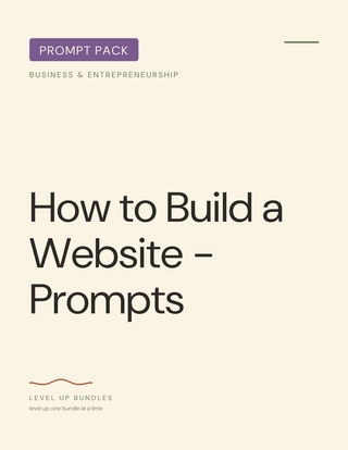How to Build a Website - Prompts