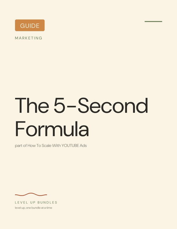 The 5-Second Formula
