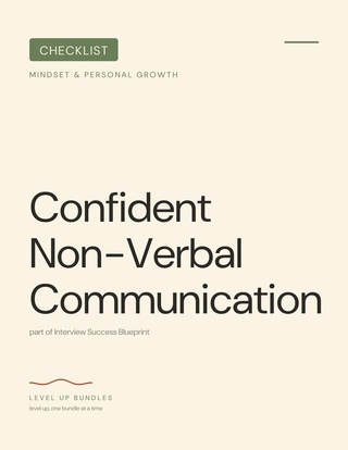 Confident Non-Verbal Communication