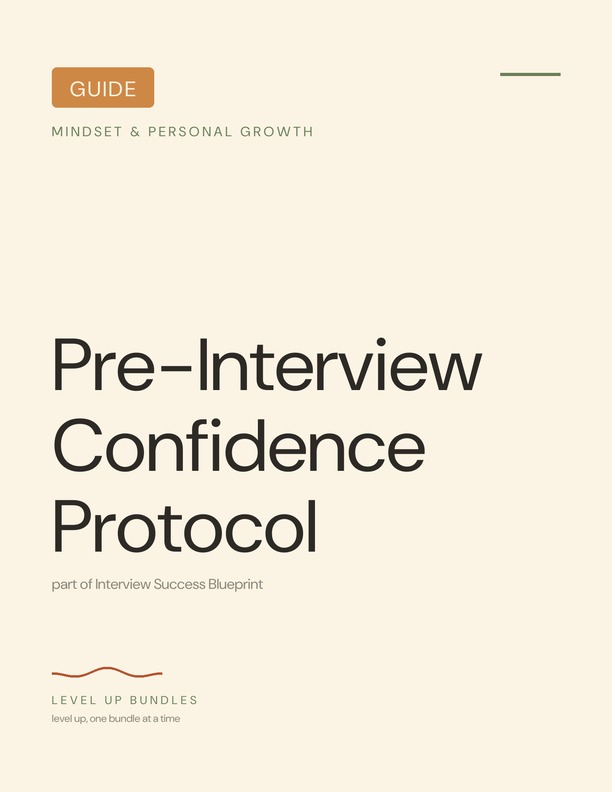 Pre-Interview Confidence Protocol