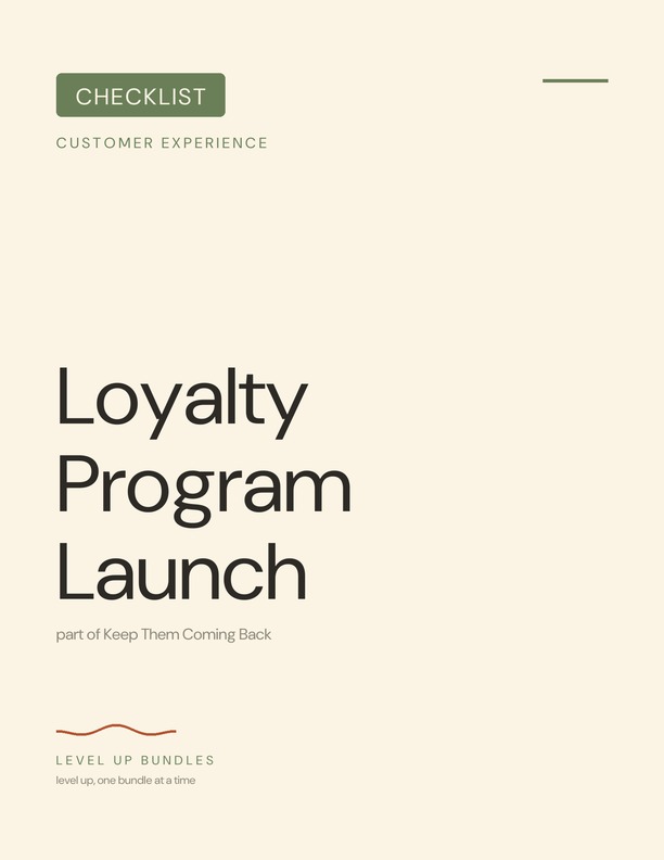 Loyalty Program Launch