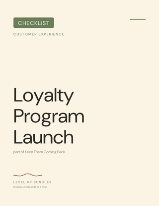 Loyalty Program Launch