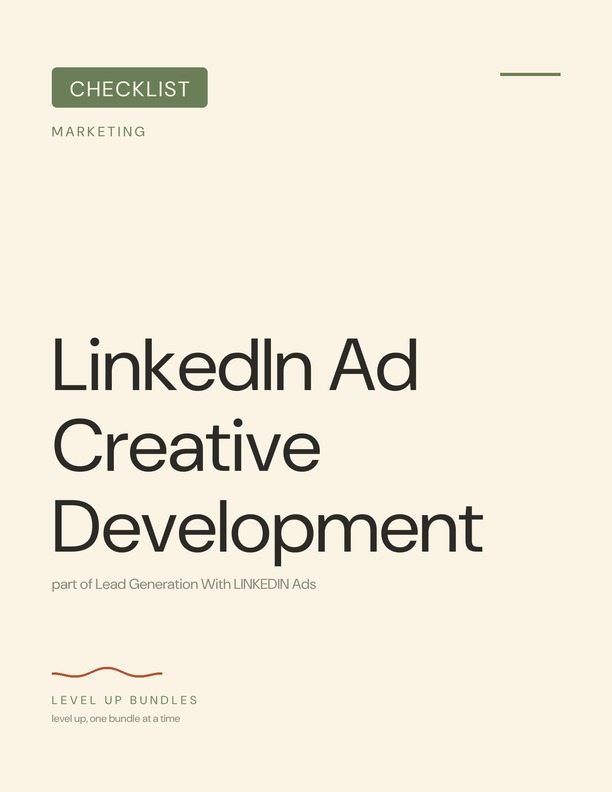LinkedIn Ad Creative Development