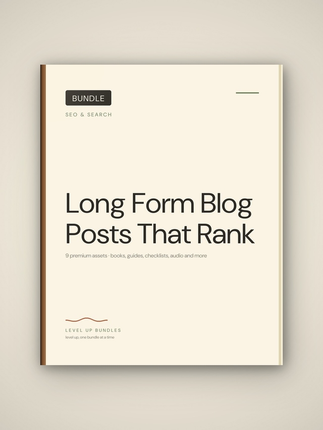 Long-Form Blog Posts That Rank