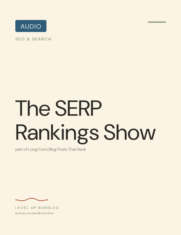 The SERP Rankings Show