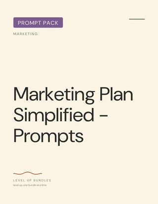 Marketing Plan Simplified - Prompts