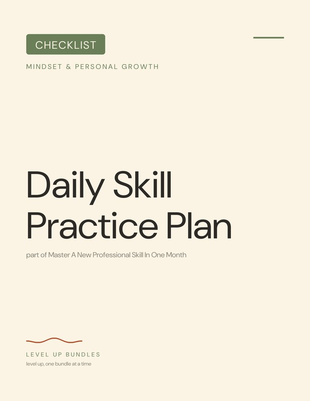 Daily Skill Practice Plan