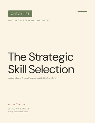 The Strategic Skill Selection