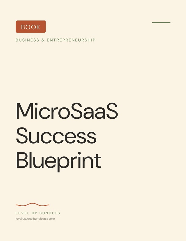 MicroSaaS Success Blueprint - Ebook