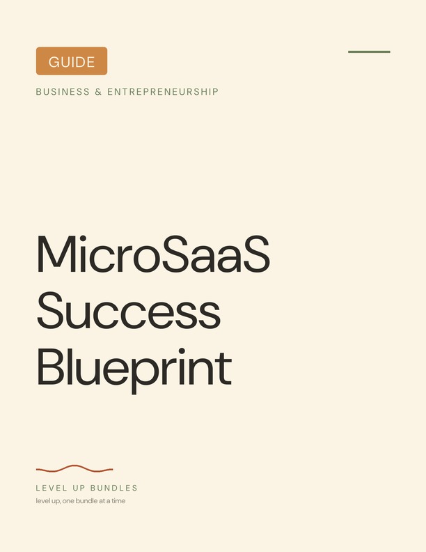MicroSaaS Success Blueprint - Guide