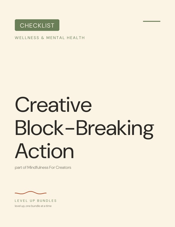 Creative Block-Breaking Action