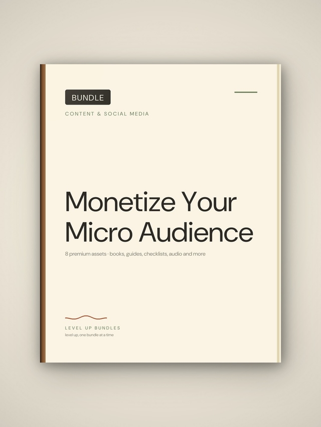 Monetize Your Micro Audience