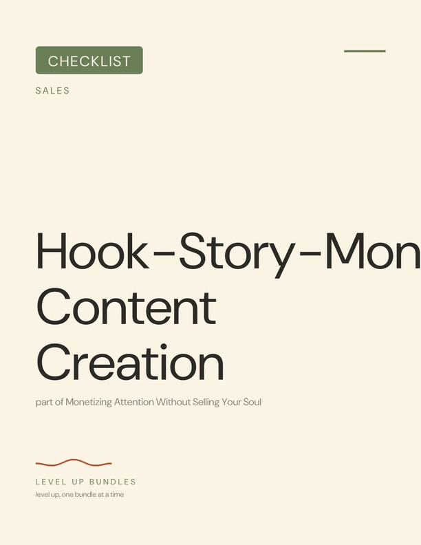 Hook-Story-Monetize Content Creation