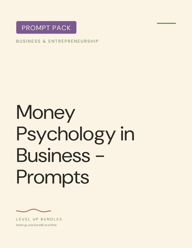 Money Psychology in Business - Prompts