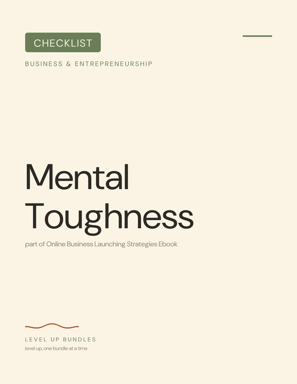 Mental Toughness - Checklist